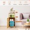 Wicker Bathroom Storage Floor Cabinet With Door And Shelf Corner Cabinet